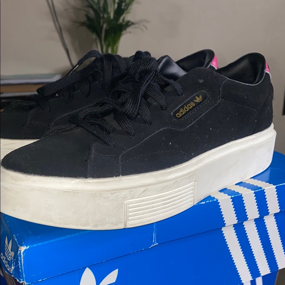 Adidas Black and White Sneakers